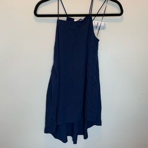 Navy tunic top